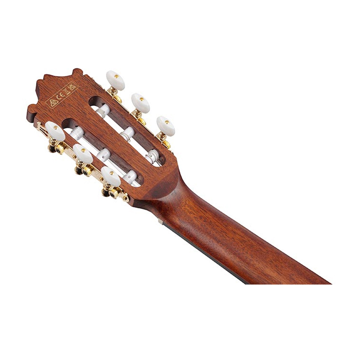 Klassisk nylonsträngad gitarr med cutaway och mikrofon