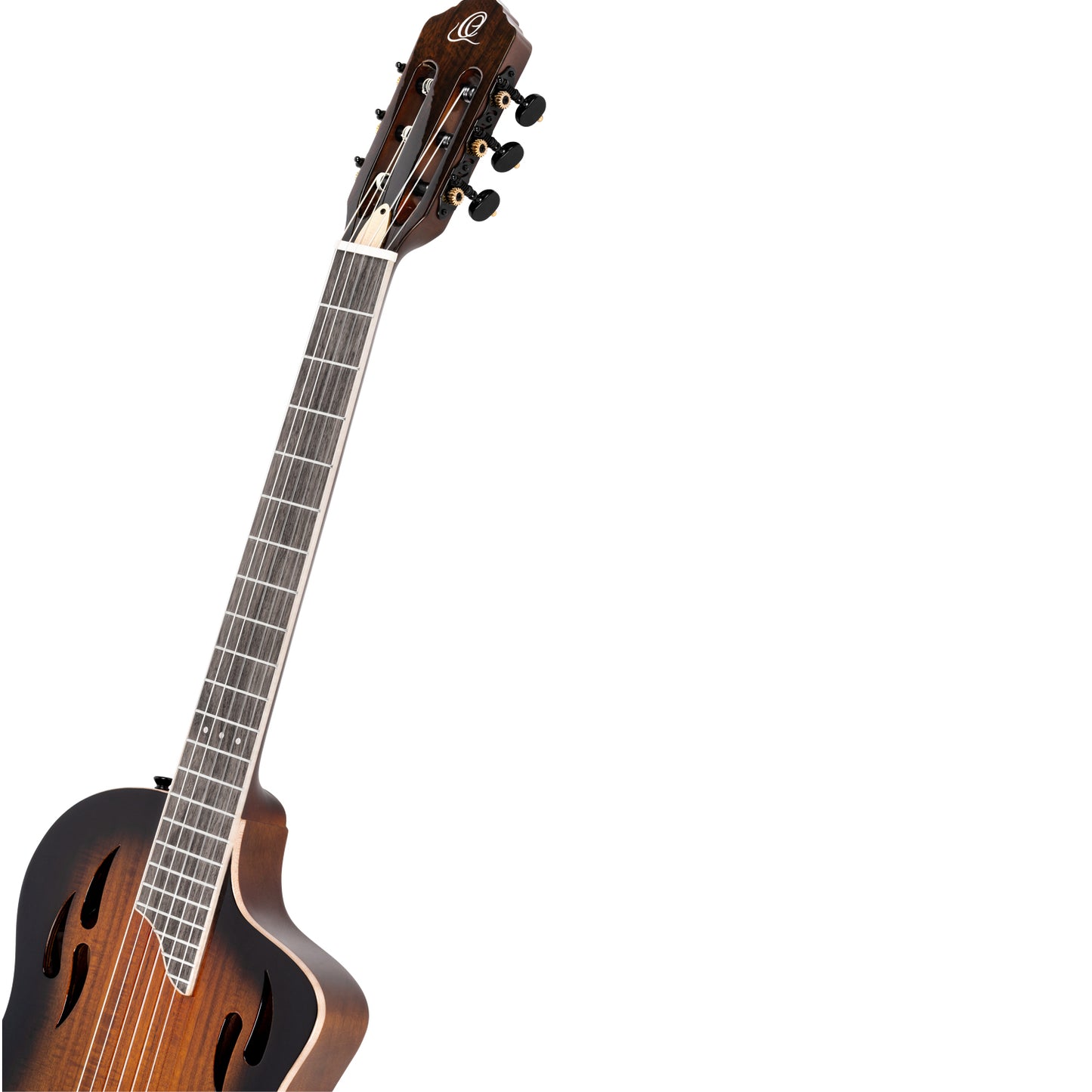 Thin Body nylonsträngad gitarr med pickup - Gloss Burst