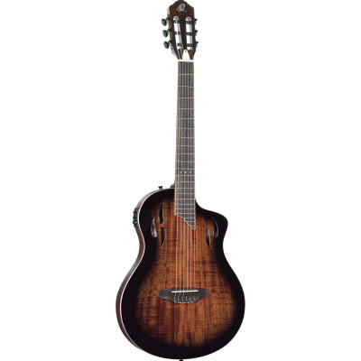Klassisk gitarr med mick, Thin body, Slim neck, Gloss Burst Finish