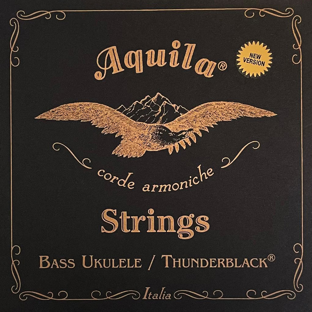 Thunderblack Series, basukulele-/U-Bass-strängset - 5-strängat, 23" - 26" mensur
