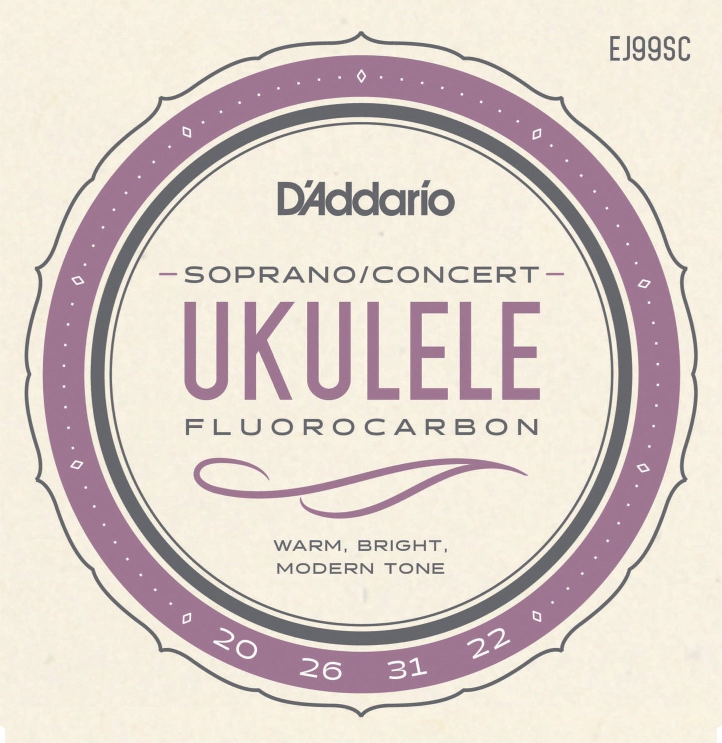 Fluorokarbon - Strängar till sopran-/konsertukulele