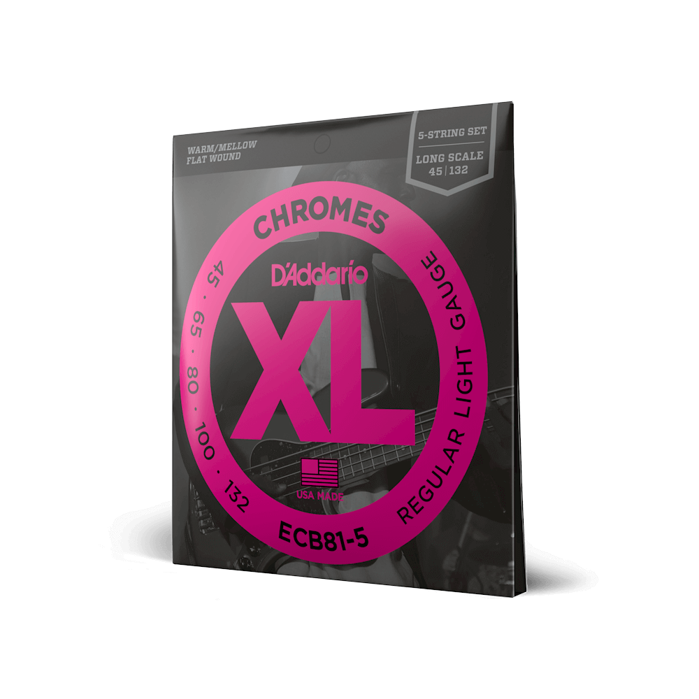 D'Addario - XL Chrome - 5 strängar set