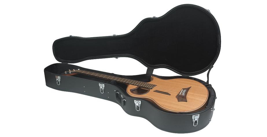 RockCase - Standard Line - Acoustic Bass Hardshell Case, Curved - Svart