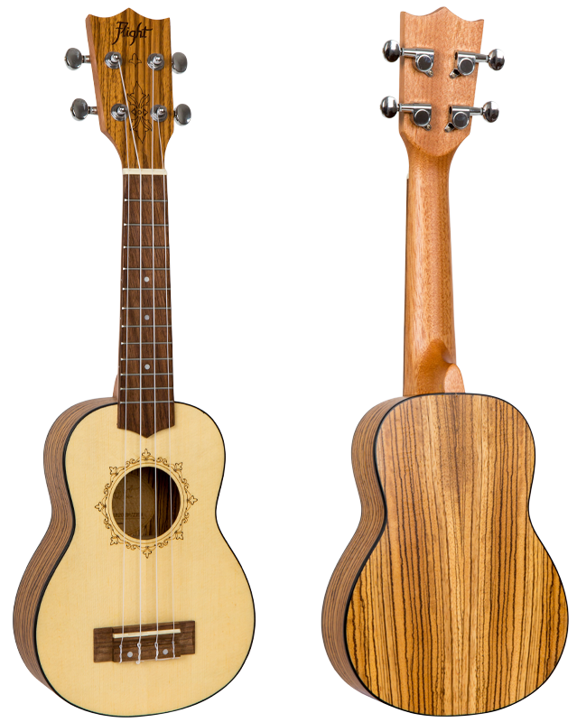 DUS320 Zebrawood - Sopranukulele