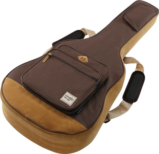 Brun gigbag för akustisk gitarr