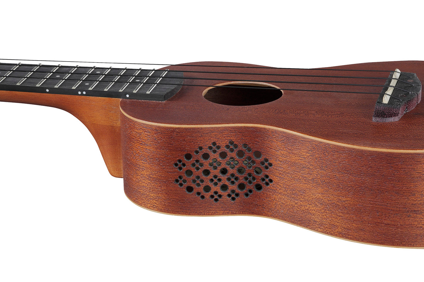 Mahogny med sound port – Sopranukulele