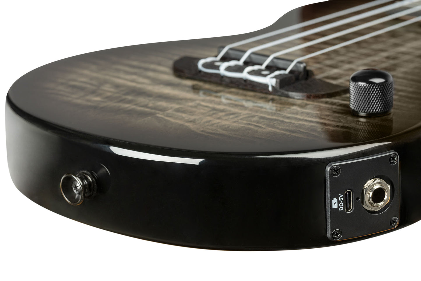 Tenorukulele - Solid body, Transparent Grey Burst