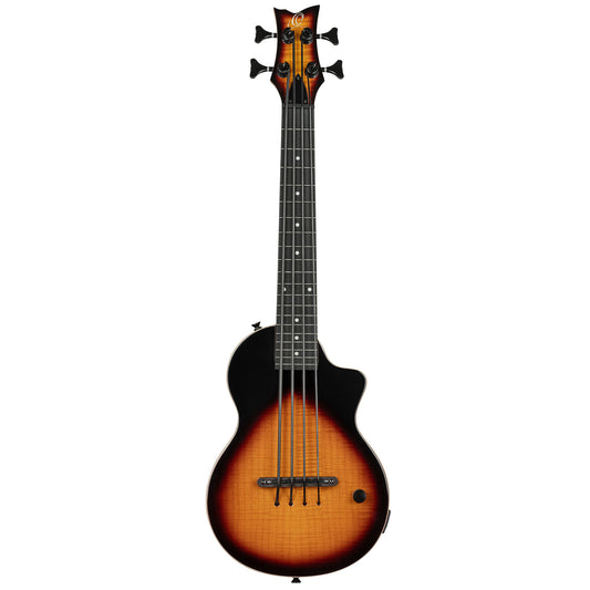 Ukulelebass, solid body - Tobacco Sunburst.