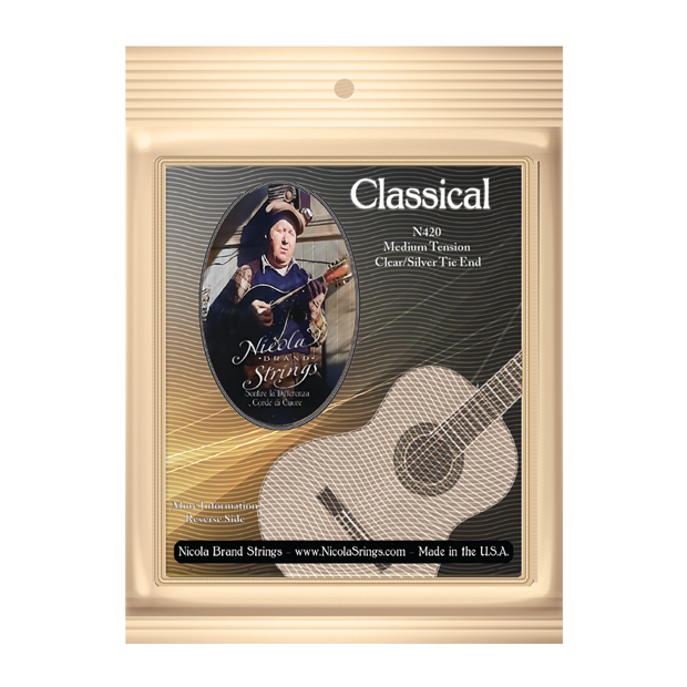 Medel spänning - Enkel sträng - Klassisk gitarr