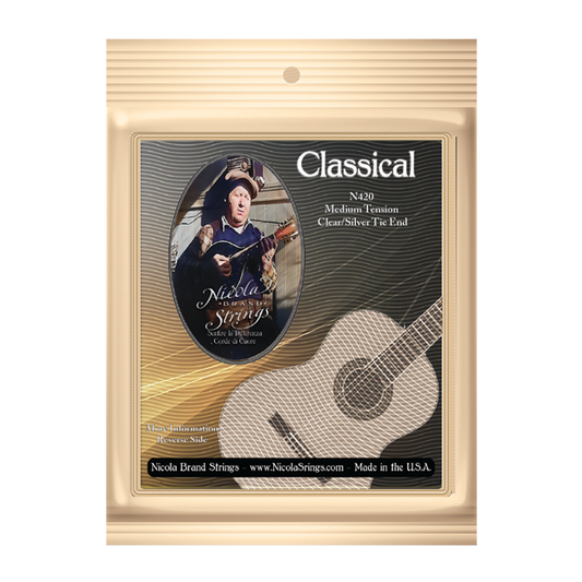 Medel spänning - Enkel sträng - Klassisk gitarr