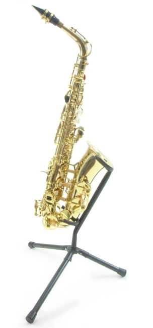 George Hennesey SS-18B Saxofonstativ – Svart metall