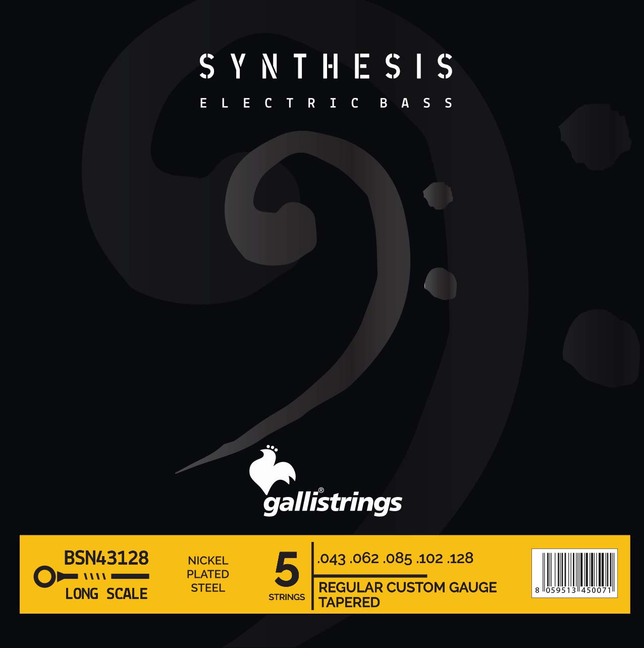 Syntes nickel - 5 strängar