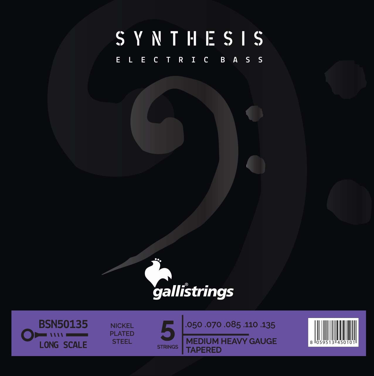 Syntes nickel - 5 strängar