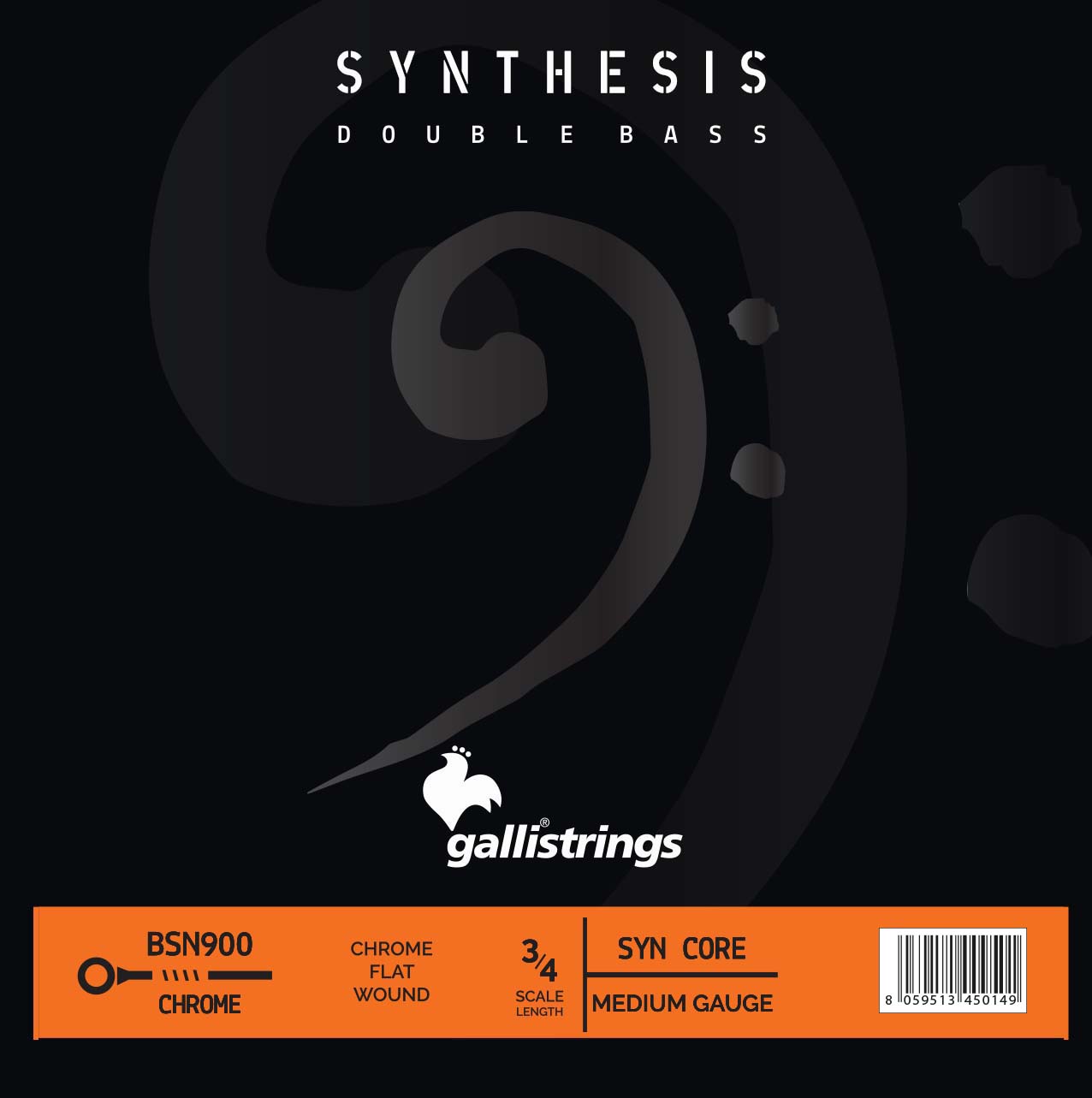 Synthesis kontrabas - krom, plattlindad