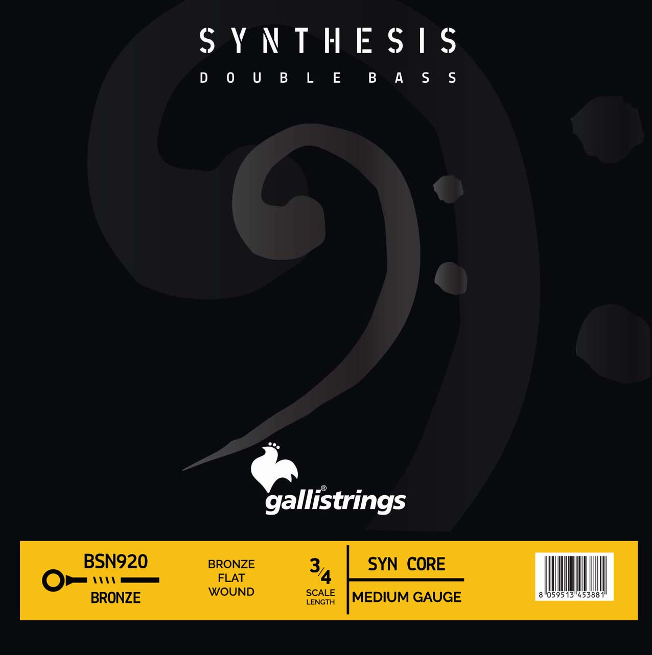 Synthesis kontrabas – syntetisk och brons