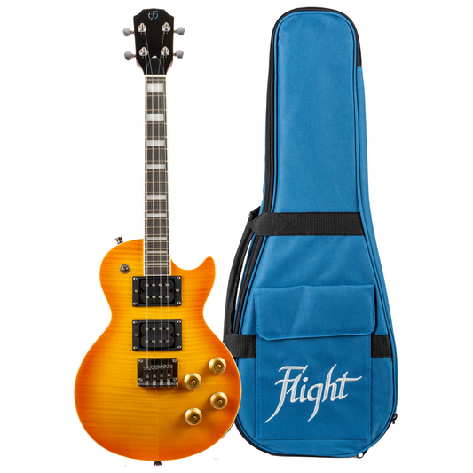 Flight Centurion Vintage Burst Solid Body Electric - Tenorukulele