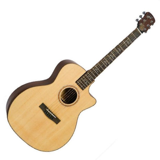 Solid Sitka / Mahogny GA Cutaway Resegitarr