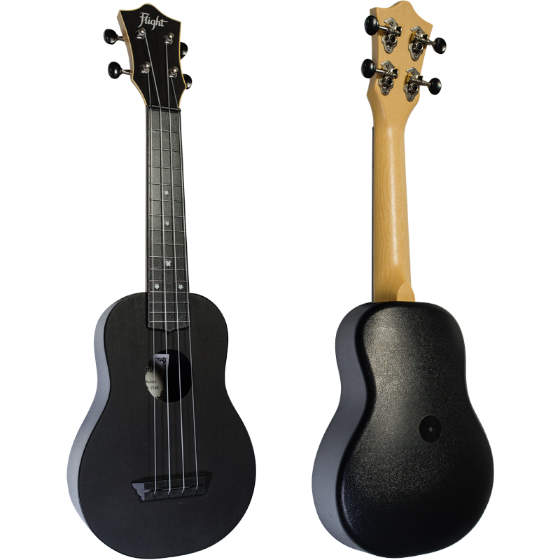TUS35 Svart Travel Soprano Ukulele