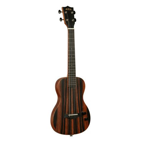 Solid Body Elektrisk Striped Ebony Tenorukulele, med Väska