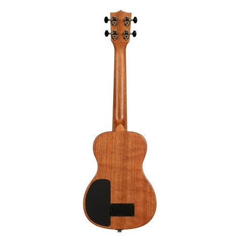 Solid Body Elektrisk Striped Ebony Tenorukulele, med Väska