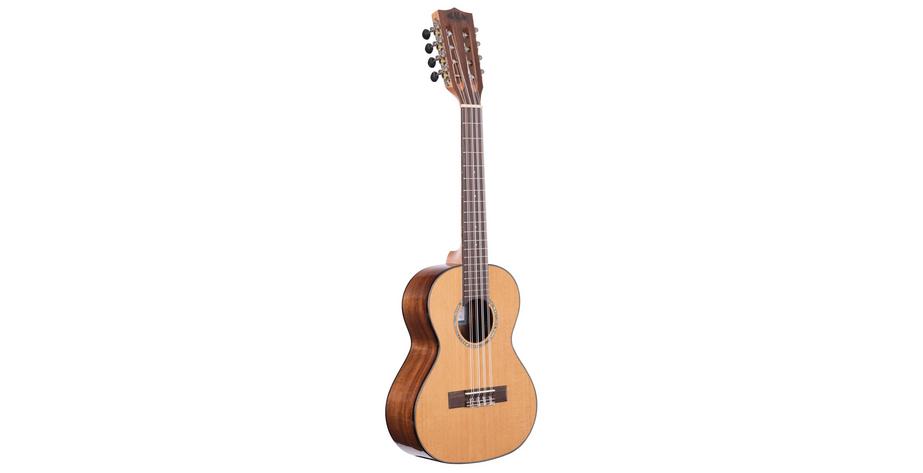 Blank Svart Cedar Lock Acacia 8-strängad tenorukulele, med väska (UB-T)