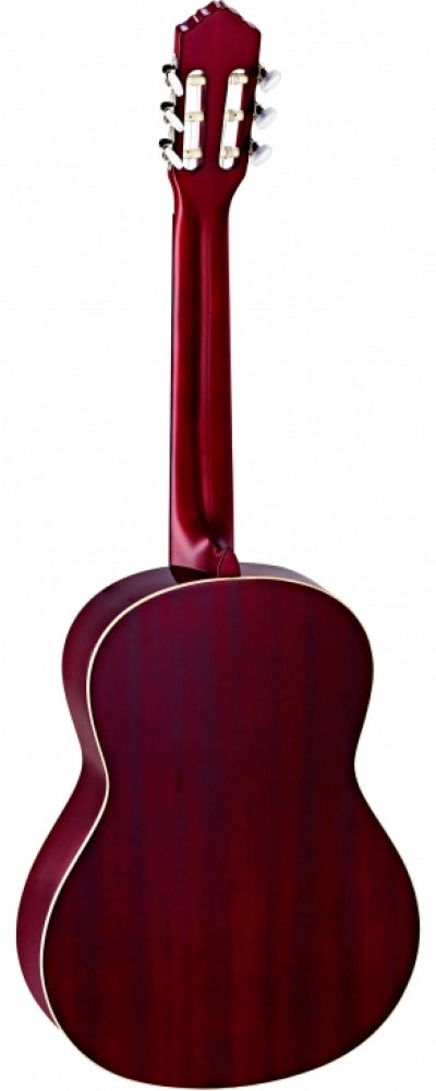 1/4 storlek klassisk gitarr - Gran - Naturlig satängfinish, Vinröd