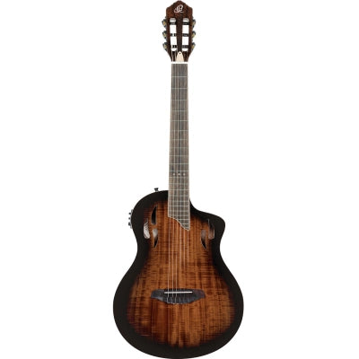 Klassisk gitarr med mick, Thin body, Slim neck, Gloss Burst Finish