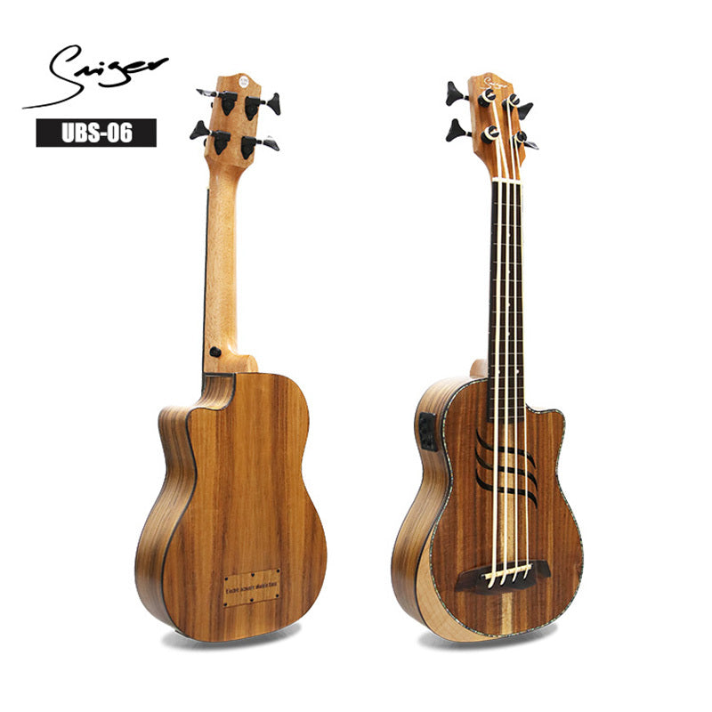 Ukulelebas, solid koa