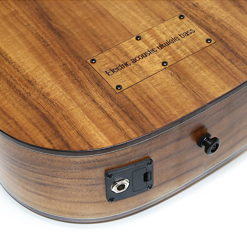 Ukulelebas, solid koa
