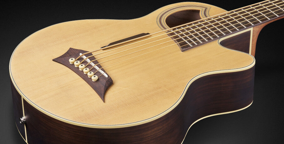 RockBass Alien Deluxe, 6-strängad – Natural Transparent Satin
