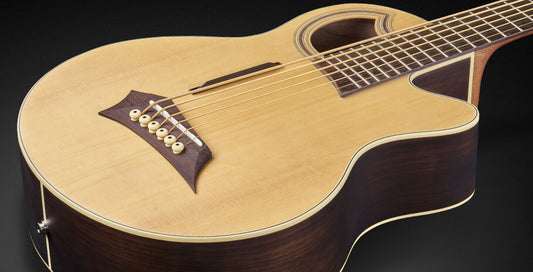 RockBass Alien Deluxe, 6-strängad – Natural Transparent Satin
