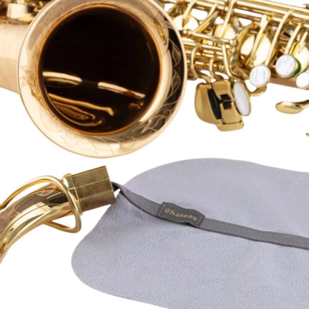 Chateau CS-A Saxofon-rengöringsset – Mikrofiberduk med dragband