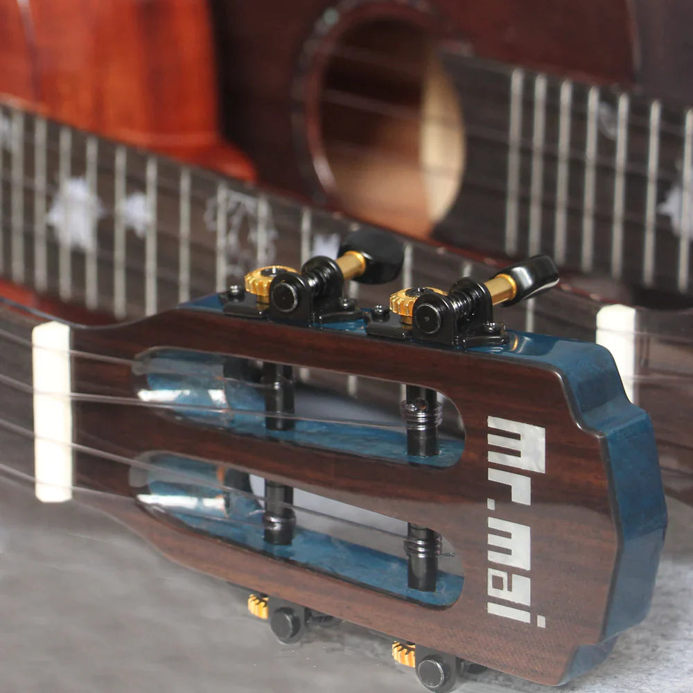 Färgrik solid mahogny – Konsertukulele