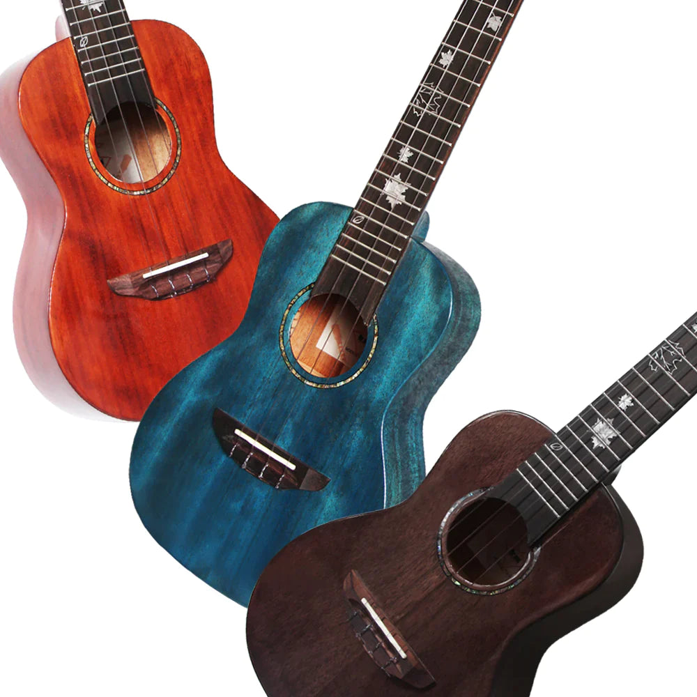 Färgrik solid mahogny – Konsertukulele