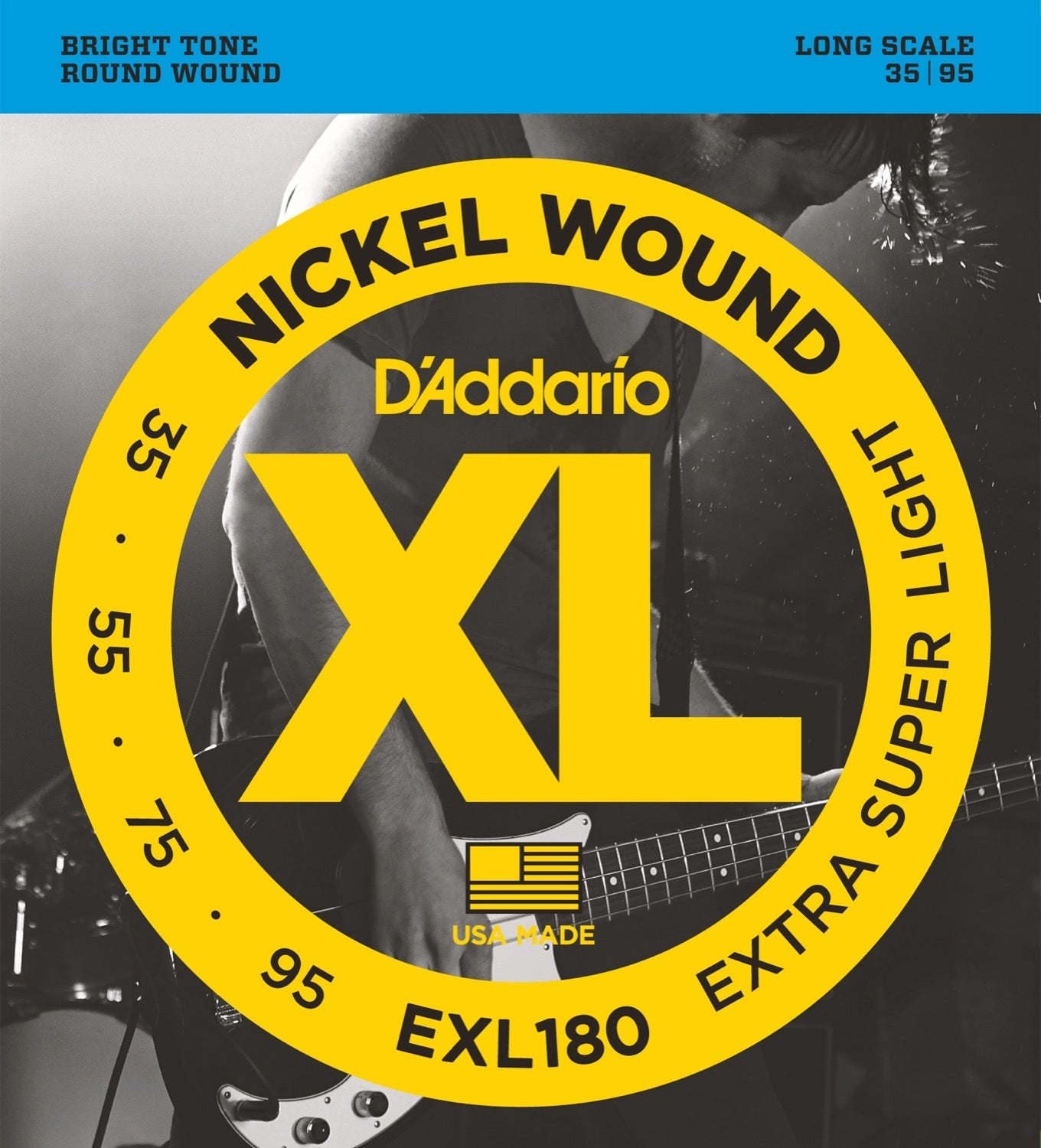 XL Nickel Wound - 4-strängsset - Long Scale