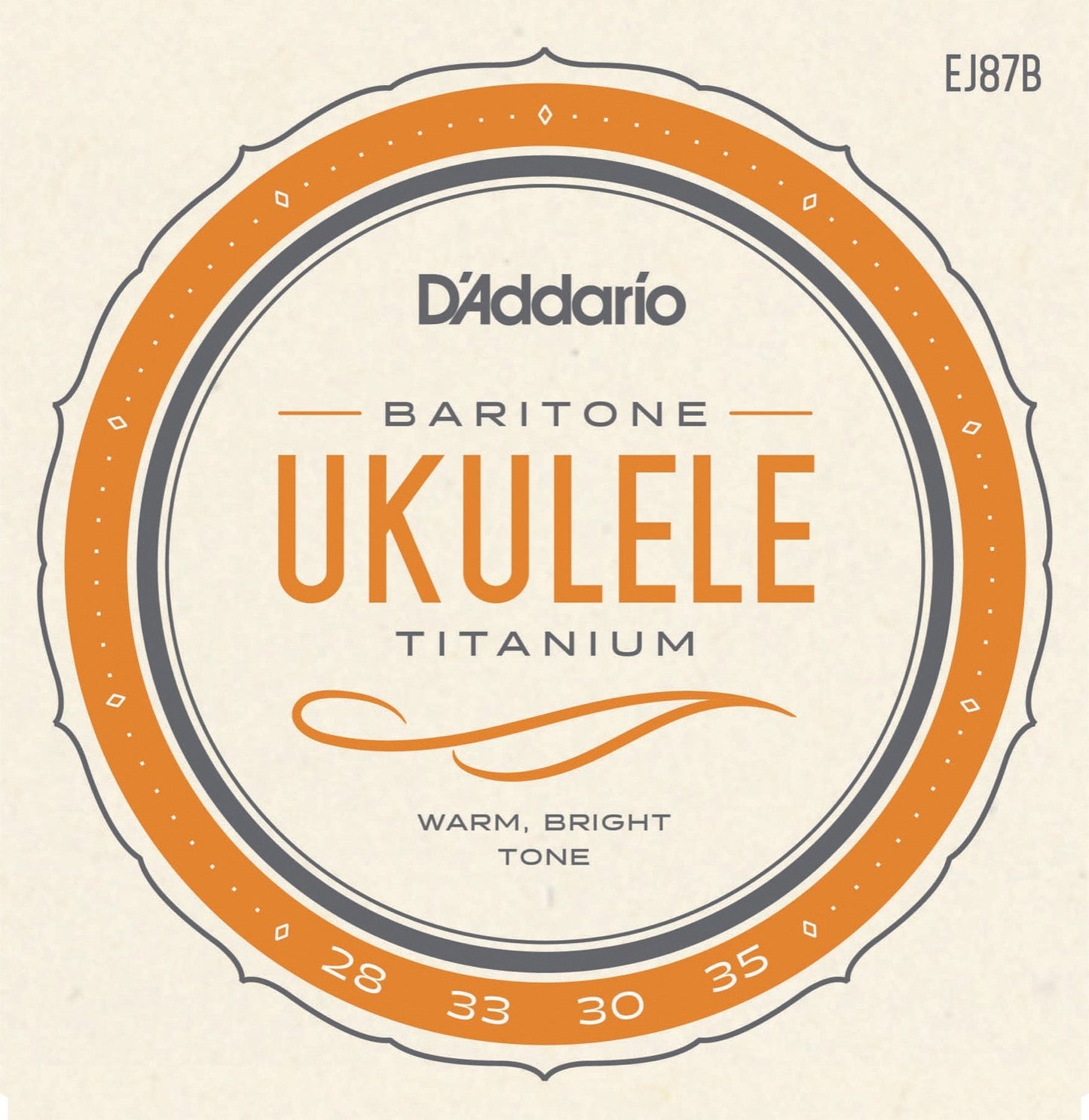 Titanium - Strängar till barytonukulele (låg D)