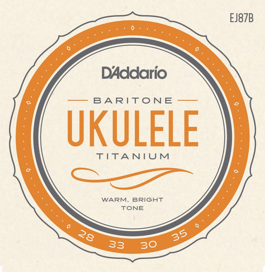 Titanium - Strängar till barytonukulele (låg D)