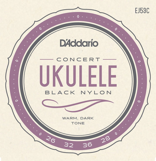 D'Addario - Svart nylon - Konsert - EJ53C
