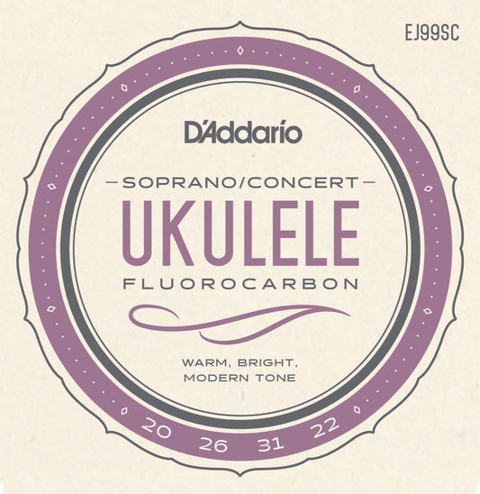 Fluorokarbon - Strängar till sopran-/konsertukulele