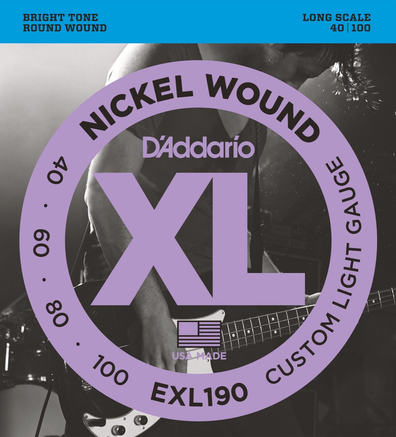 XL Nickel Wound - 4-strängsset - Long Scale
