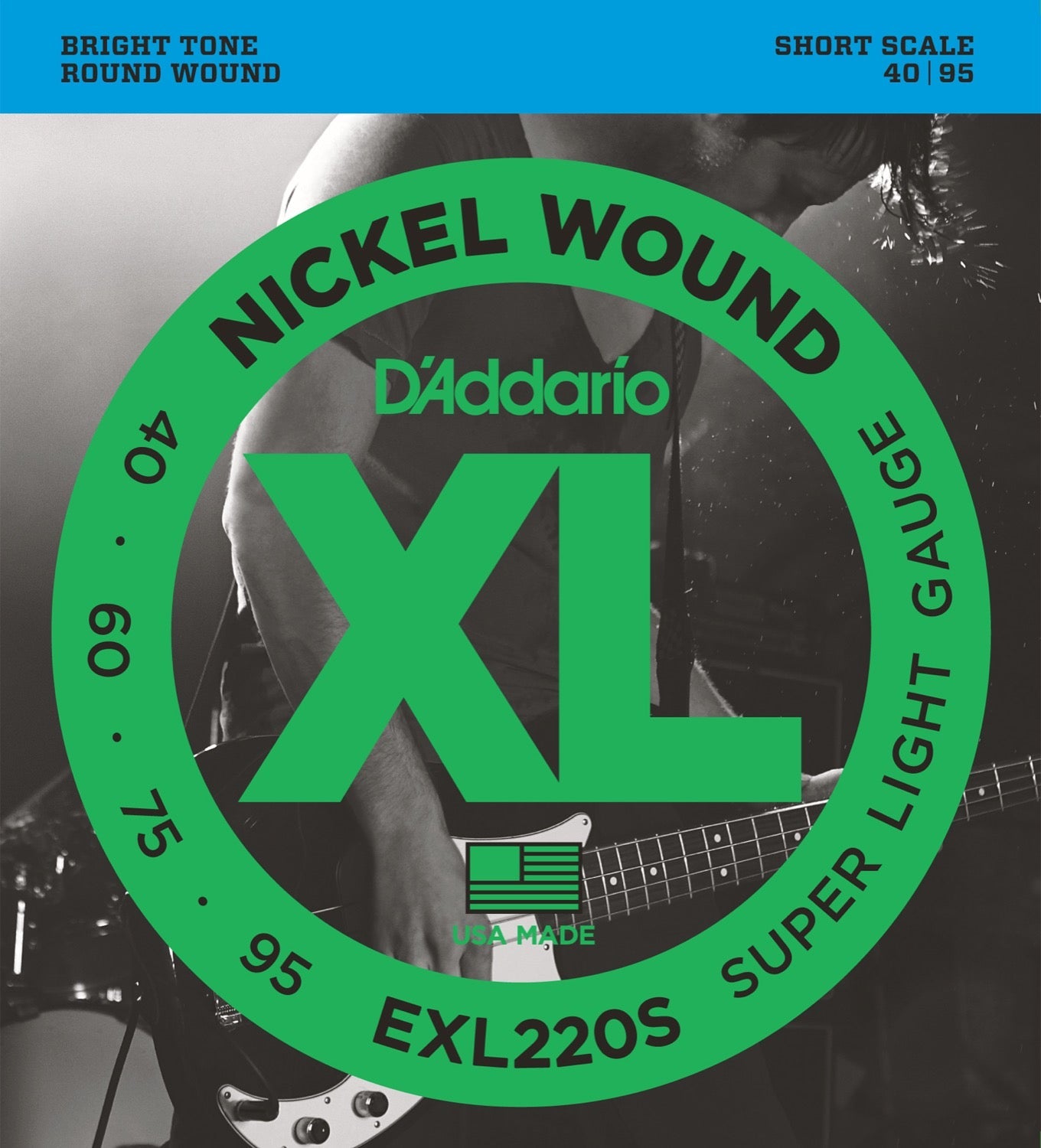 XL Nickel Wound - 4-strängsset - Long Scale