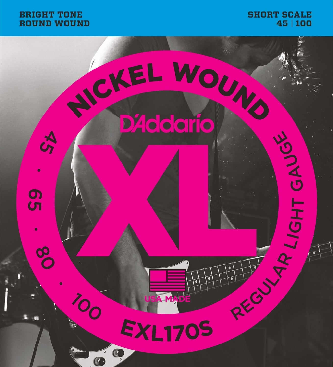 XL Nickel Wound - 4-strängsset - Long Scale