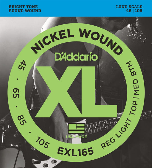 XL Nickel Wound - 4-strängsset - Long Scale