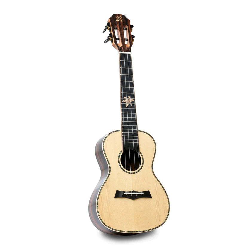 Ebony och solid gran - Konsertukulele