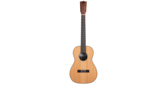 KALA KA-SCAC-B - Glans Solid Cedar Top Acacia Baryton Ukulele, med väska (UB-B)